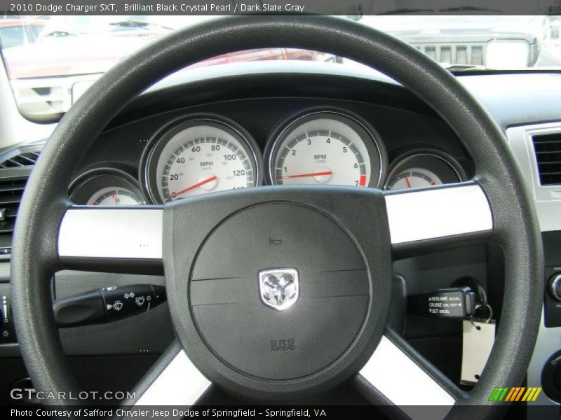 Brilliant Black Crystal Pearl / Dark Slate Gray 2010 Dodge Charger SXT