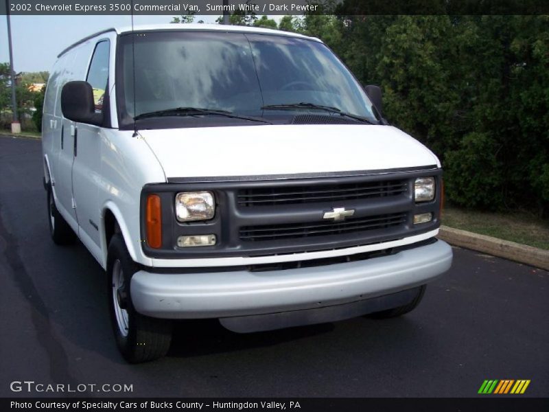 Summit White / Dark Pewter 2002 Chevrolet Express 3500 Commercial Van