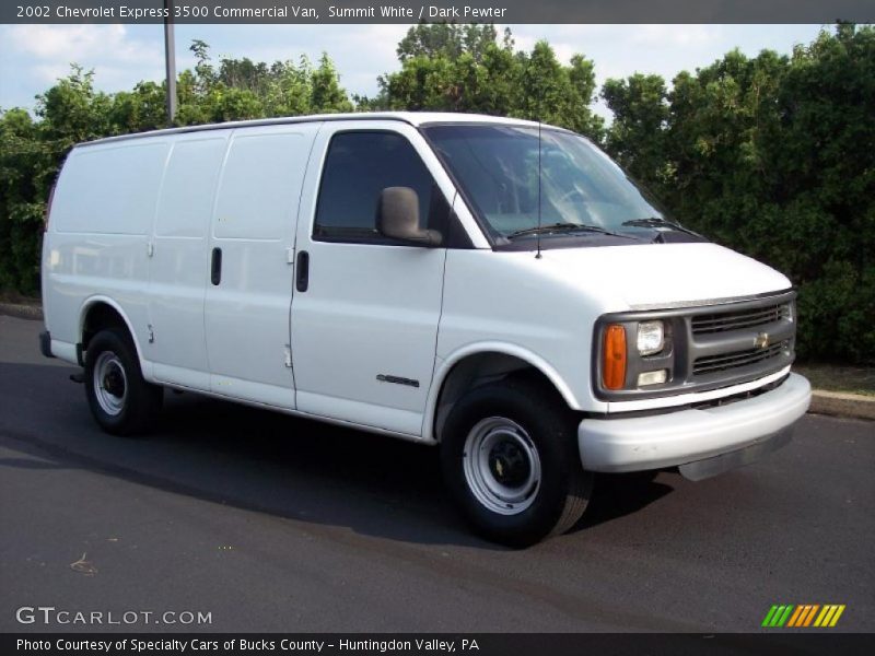 Summit White / Dark Pewter 2002 Chevrolet Express 3500 Commercial Van