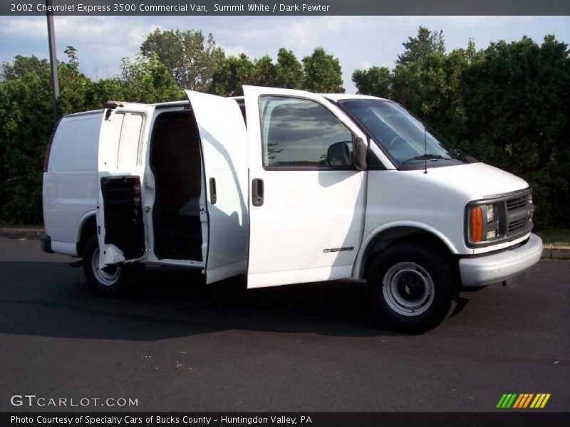 Summit White / Dark Pewter 2002 Chevrolet Express 3500 Commercial Van