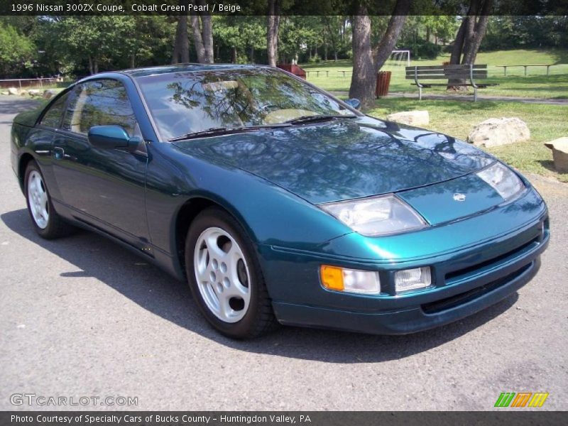 Cobalt Green Pearl / Beige 1996 Nissan 300ZX Coupe