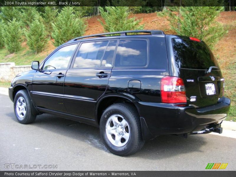 Black / Ivory 2004 Toyota Highlander 4WD