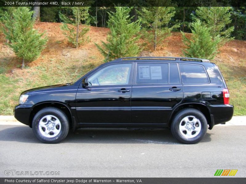 Black / Ivory 2004 Toyota Highlander 4WD