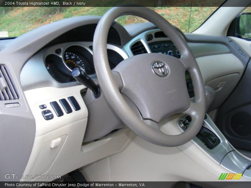 Black / Ivory 2004 Toyota Highlander 4WD