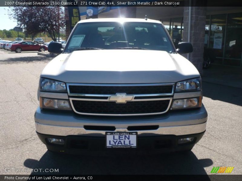 Silver Birch Metallic / Dark Charcoal 2007 Chevrolet Silverado 1500 Classic LT  Z71 Crew Cab 4x4