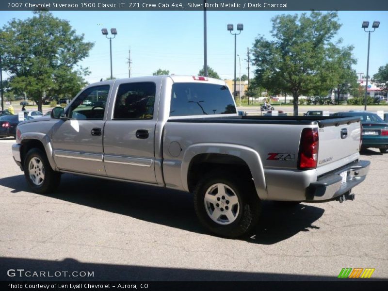 Silver Birch Metallic / Dark Charcoal 2007 Chevrolet Silverado 1500 Classic LT  Z71 Crew Cab 4x4