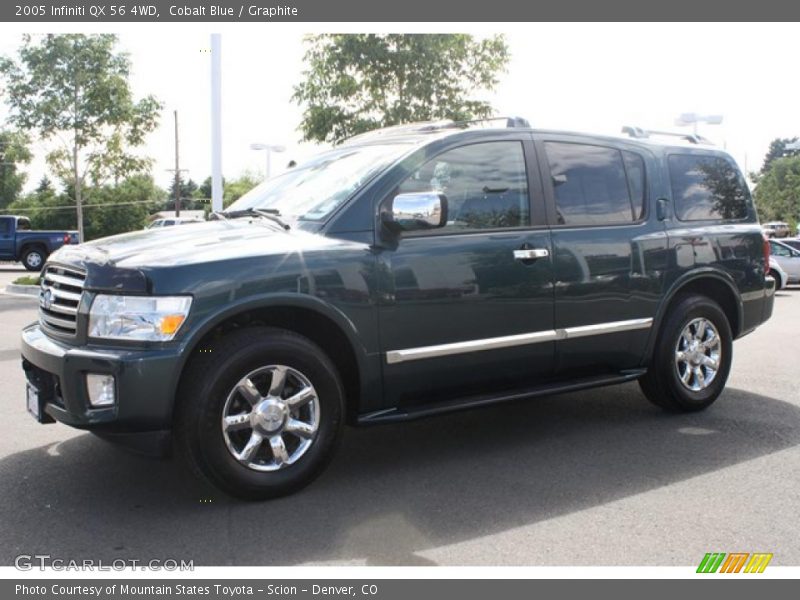 Cobalt Blue / Graphite 2005 Infiniti QX 56 4WD