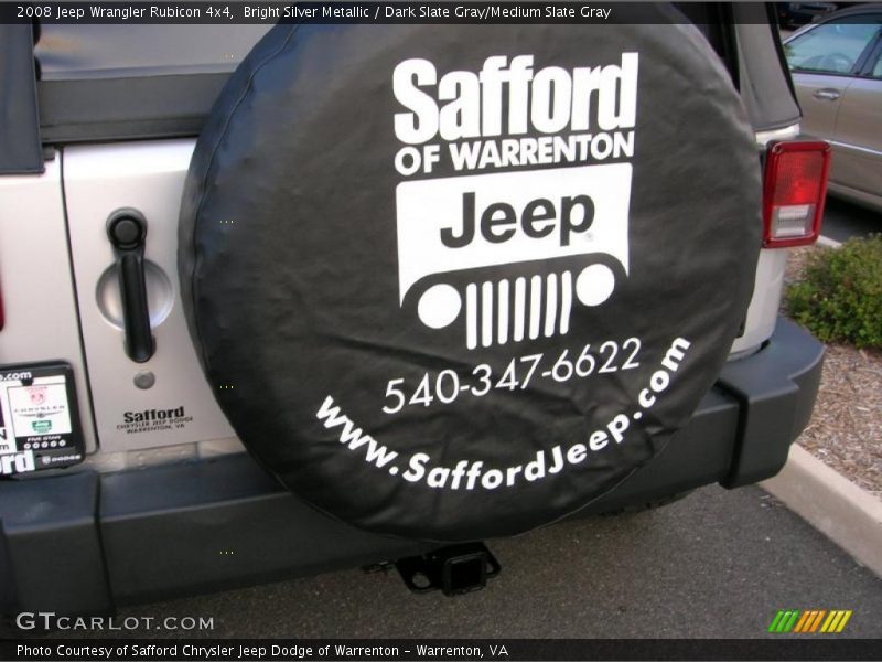 Bright Silver Metallic / Dark Slate Gray/Medium Slate Gray 2008 Jeep Wrangler Rubicon 4x4