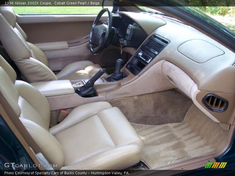 Cobalt Green Pearl / Beige 1996 Nissan 300ZX Coupe