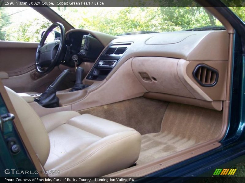 Cobalt Green Pearl / Beige 1996 Nissan 300ZX Coupe