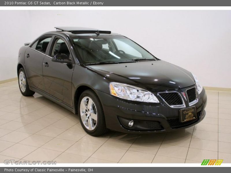 Carbon Black Metallic / Ebony 2010 Pontiac G6 GT Sedan