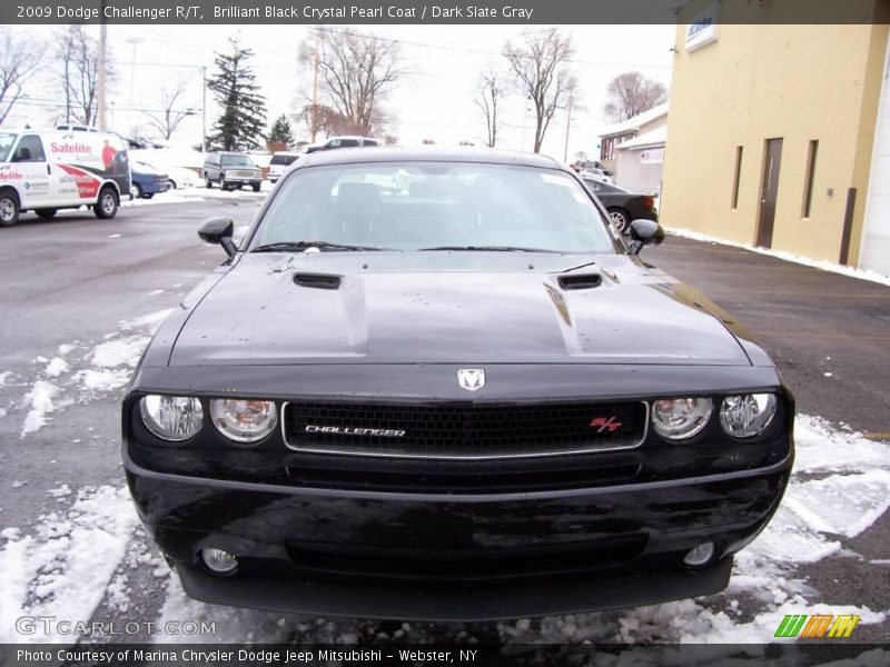 Brilliant Black Crystal Pearl Coat / Dark Slate Gray 2009 Dodge Challenger R/T