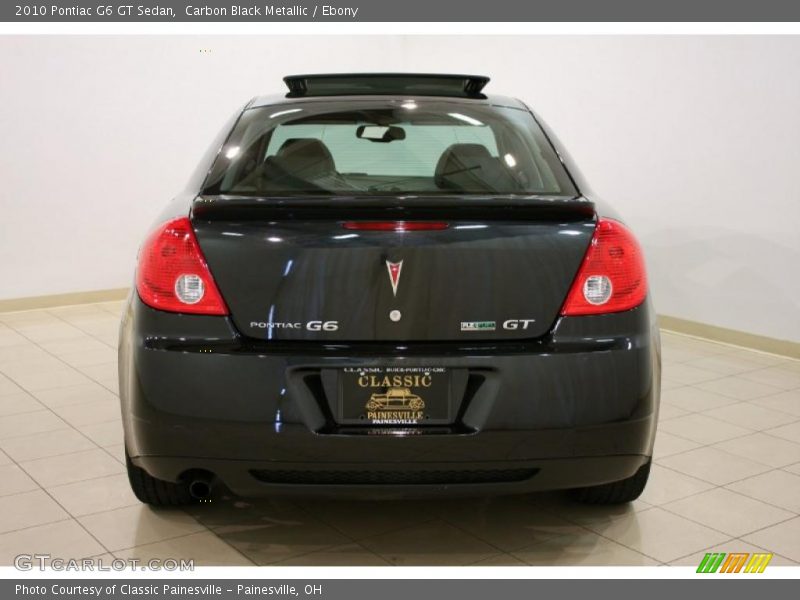 Carbon Black Metallic / Ebony 2010 Pontiac G6 GT Sedan