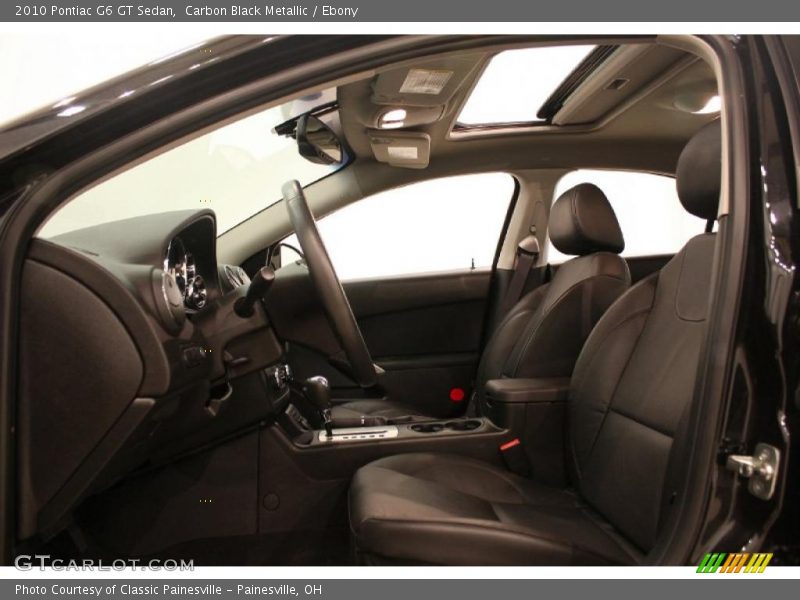 Carbon Black Metallic / Ebony 2010 Pontiac G6 GT Sedan