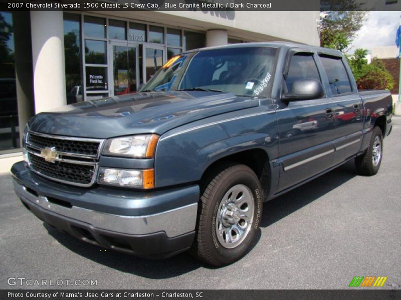 Blue Granite Metallic / Dark Charcoal 2007 Chevrolet Silverado 1500 Classic LS Crew Cab