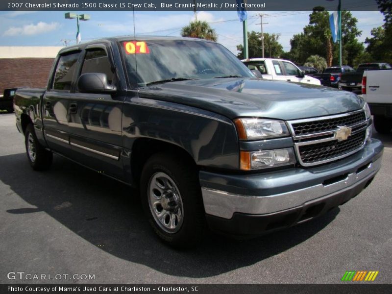 Blue Granite Metallic / Dark Charcoal 2007 Chevrolet Silverado 1500 Classic LS Crew Cab
