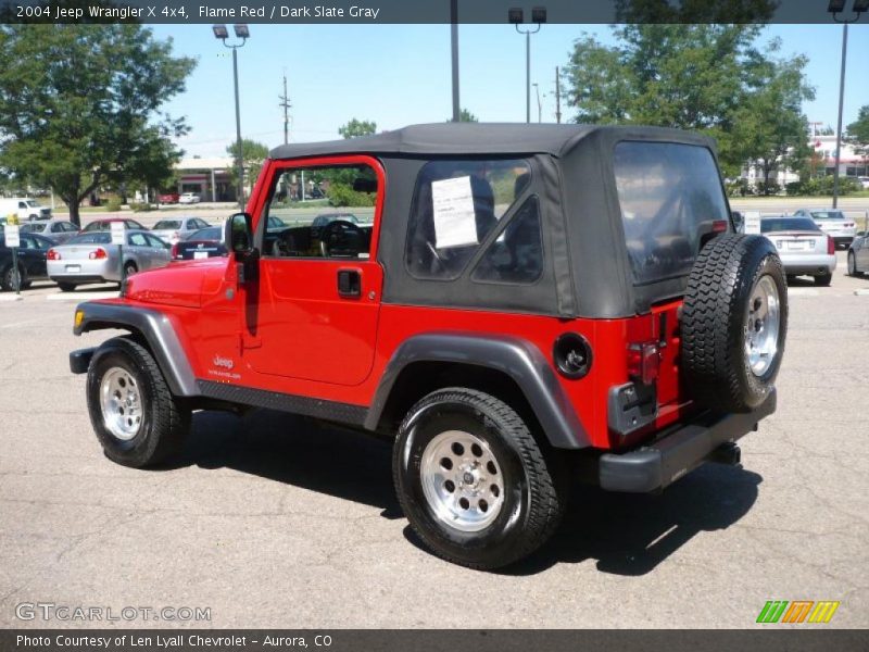 Flame Red / Dark Slate Gray 2004 Jeep Wrangler X 4x4
