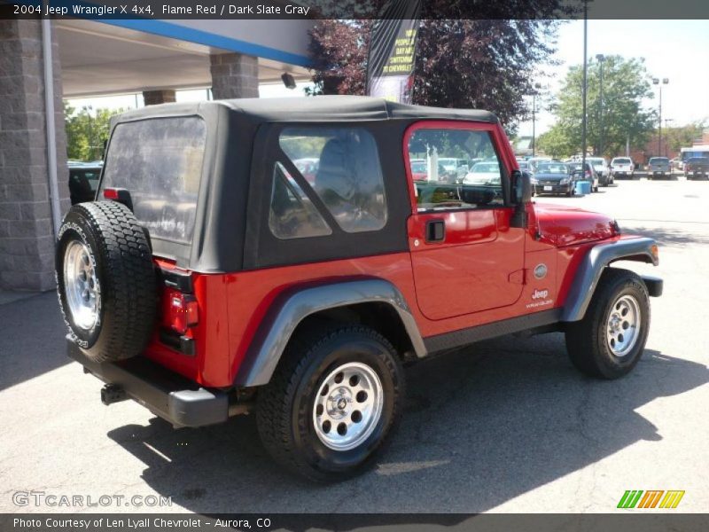 Flame Red / Dark Slate Gray 2004 Jeep Wrangler X 4x4