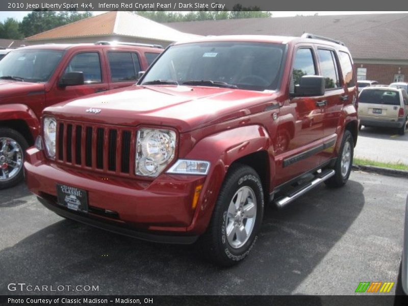 Inferno Red Crystal Pearl / Dark Slate Gray 2010 Jeep Liberty Sport 4x4