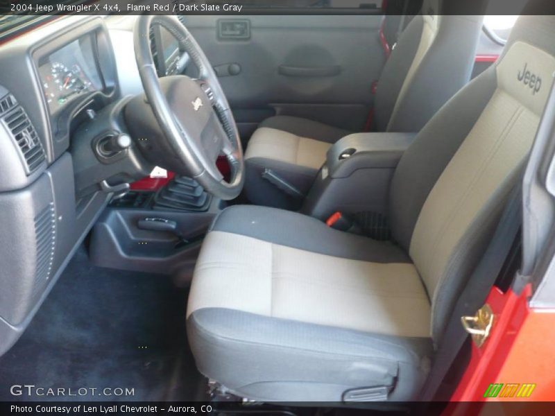 Flame Red / Dark Slate Gray 2004 Jeep Wrangler X 4x4