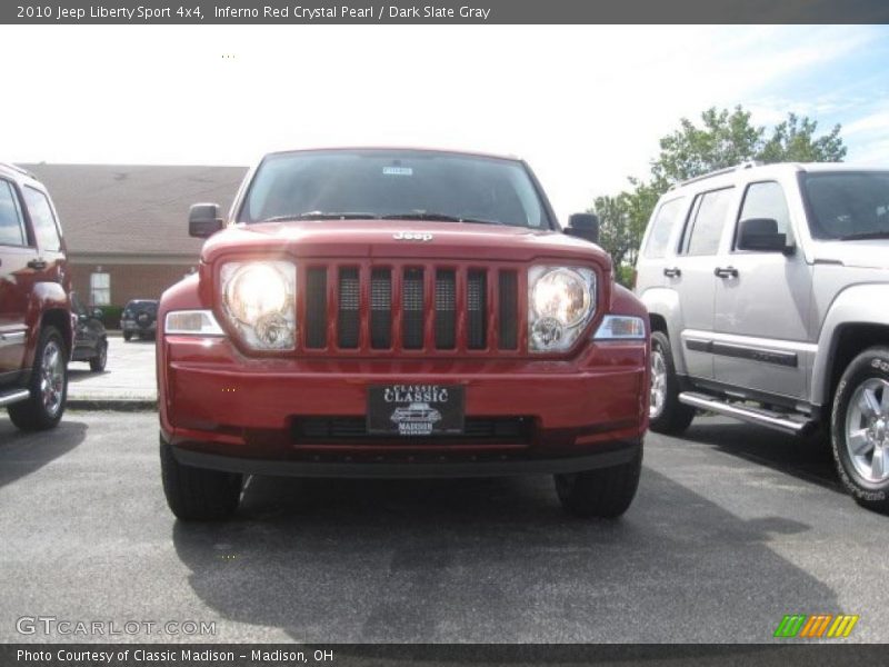 Inferno Red Crystal Pearl / Dark Slate Gray 2010 Jeep Liberty Sport 4x4