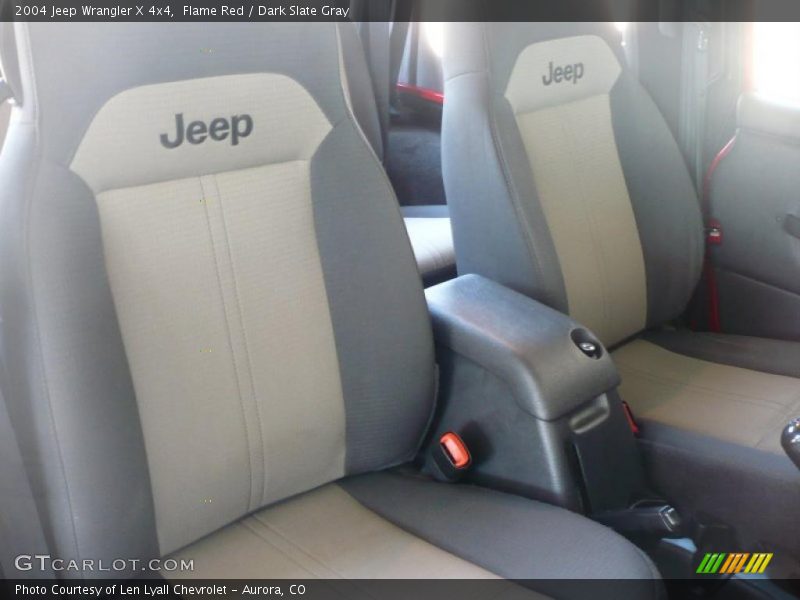 Flame Red / Dark Slate Gray 2004 Jeep Wrangler X 4x4