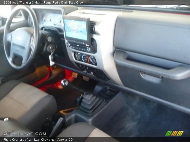 Flame Red / Dark Slate Gray 2004 Jeep Wrangler X 4x4