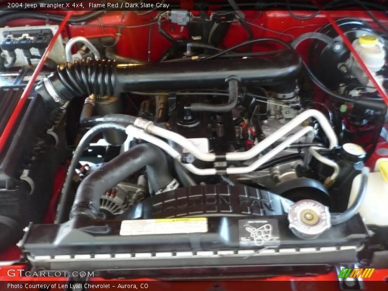 Flame Red / Dark Slate Gray 2004 Jeep Wrangler X 4x4