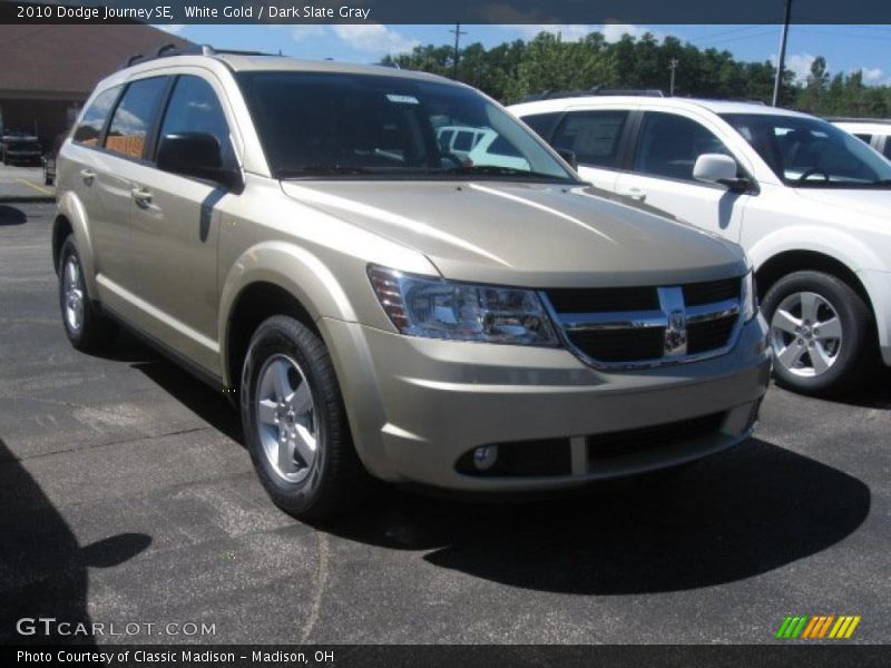 White Gold / Dark Slate Gray 2010 Dodge Journey SE