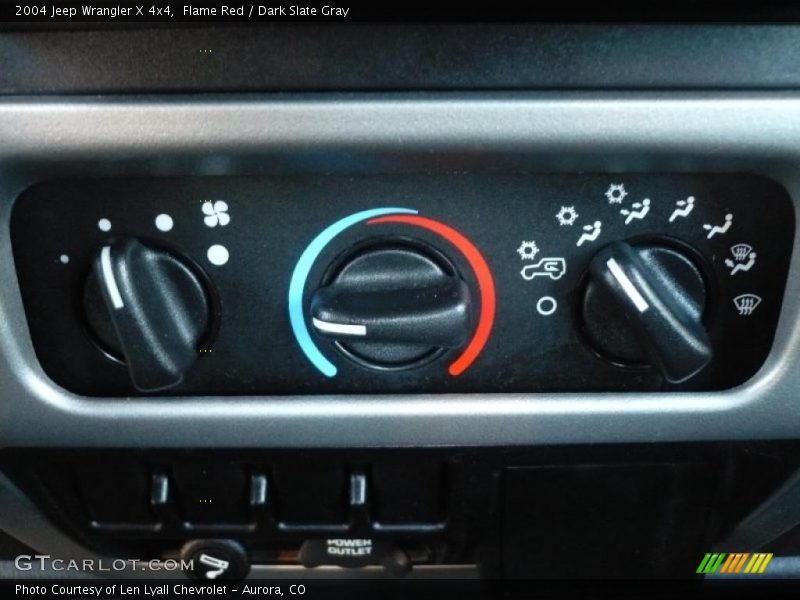 Flame Red / Dark Slate Gray 2004 Jeep Wrangler X 4x4