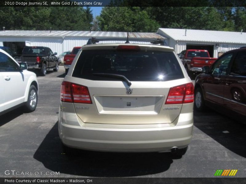 White Gold / Dark Slate Gray 2010 Dodge Journey SE