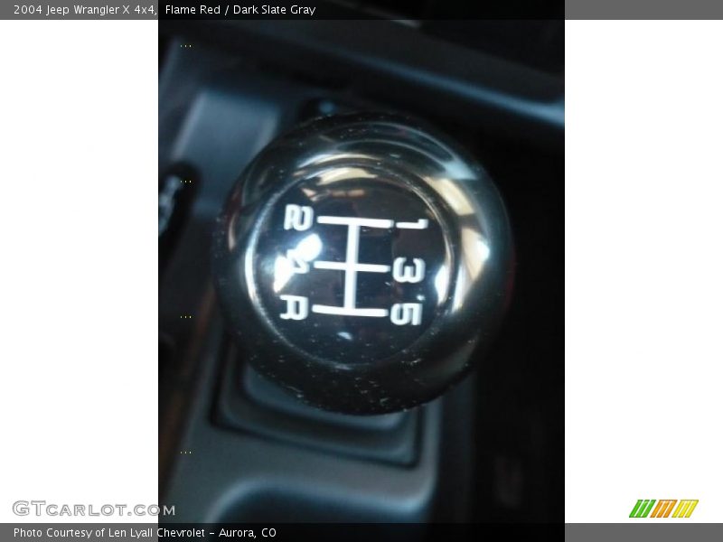 Flame Red / Dark Slate Gray 2004 Jeep Wrangler X 4x4