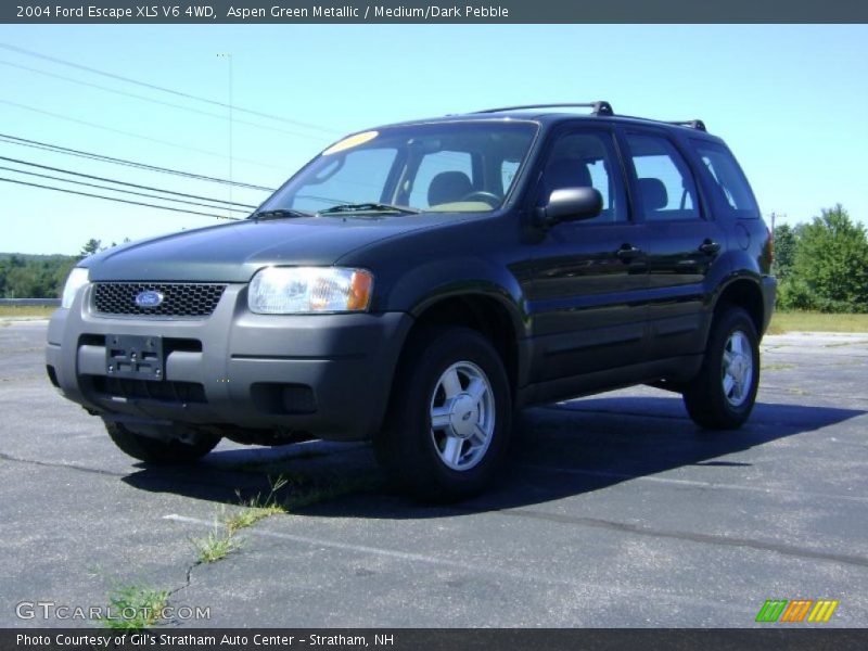 Aspen Green Metallic / Medium/Dark Pebble 2004 Ford Escape XLS V6 4WD