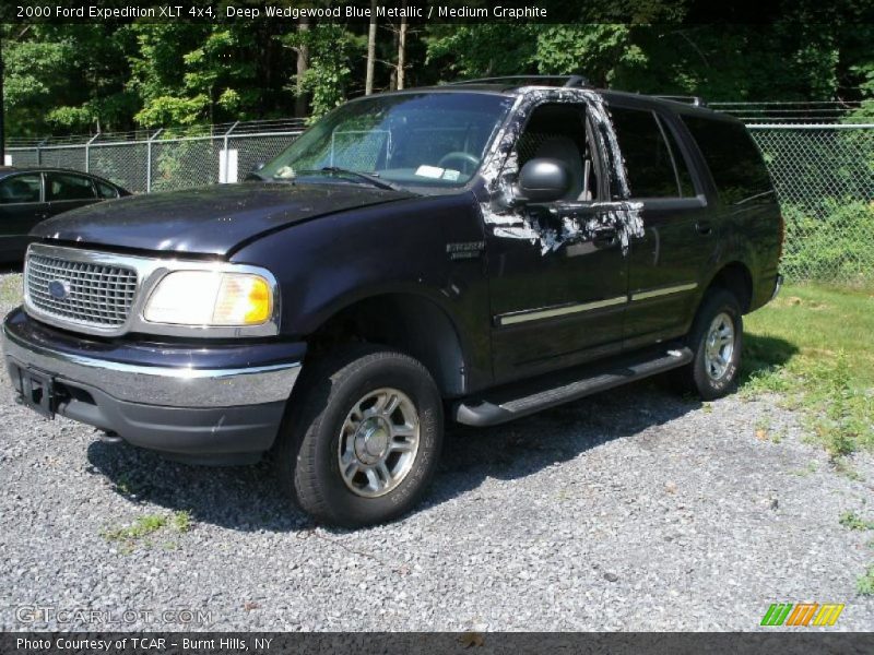Deep Wedgewood Blue Metallic / Medium Graphite 2000 Ford Expedition XLT 4x4