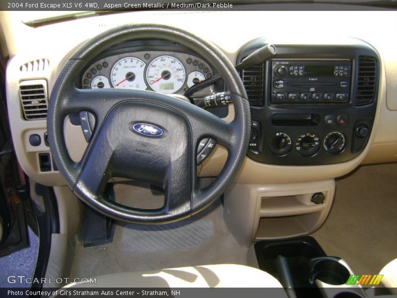 Aspen Green Metallic / Medium/Dark Pebble 2004 Ford Escape XLS V6 4WD