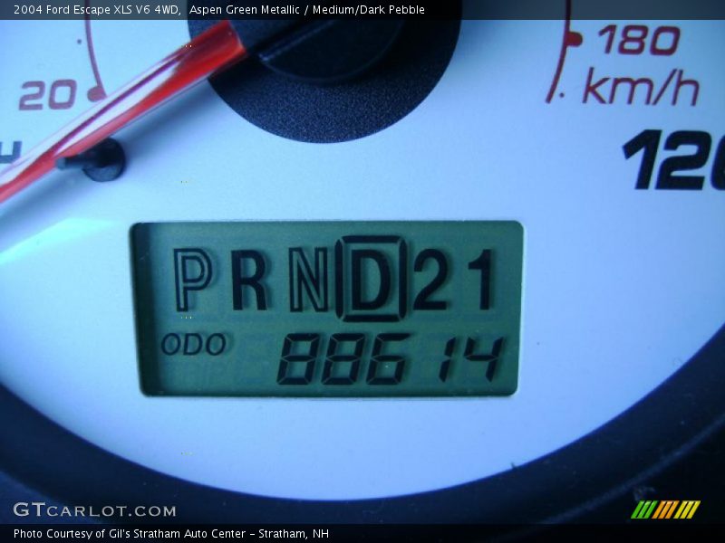 Aspen Green Metallic / Medium/Dark Pebble 2004 Ford Escape XLS V6 4WD