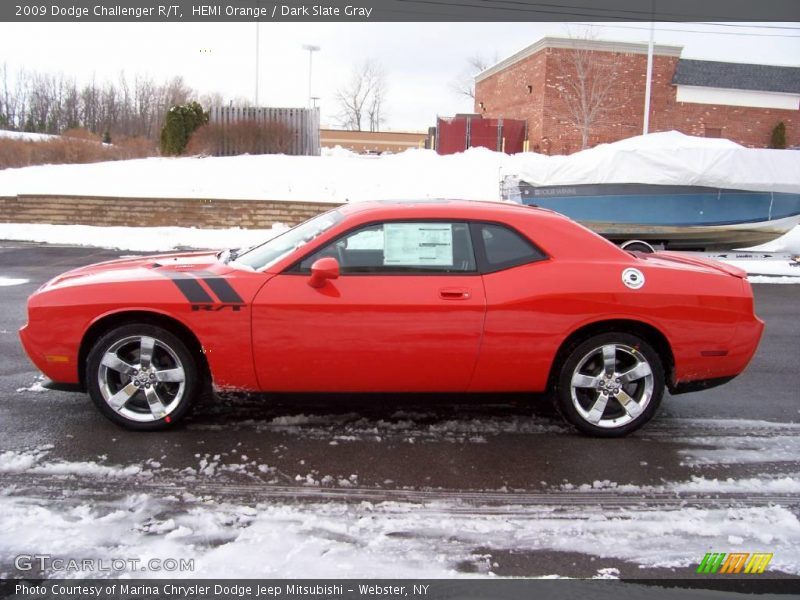 HEMI Orange / Dark Slate Gray 2009 Dodge Challenger R/T