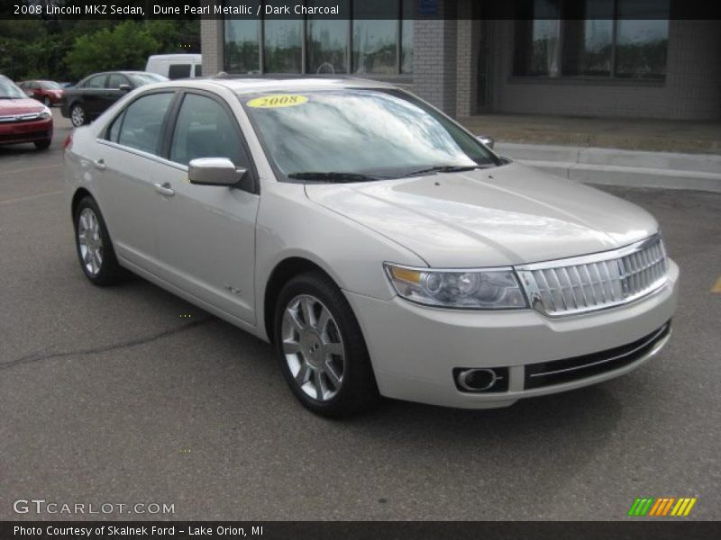 Dune Pearl Metallic / Dark Charcoal 2008 Lincoln MKZ Sedan