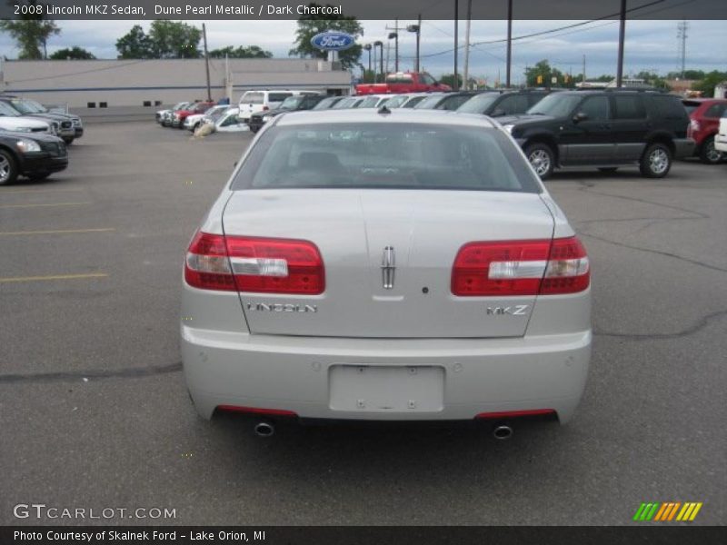 Dune Pearl Metallic / Dark Charcoal 2008 Lincoln MKZ Sedan