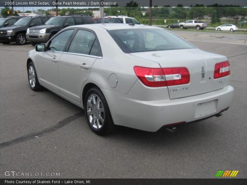 Dune Pearl Metallic / Dark Charcoal 2008 Lincoln MKZ Sedan