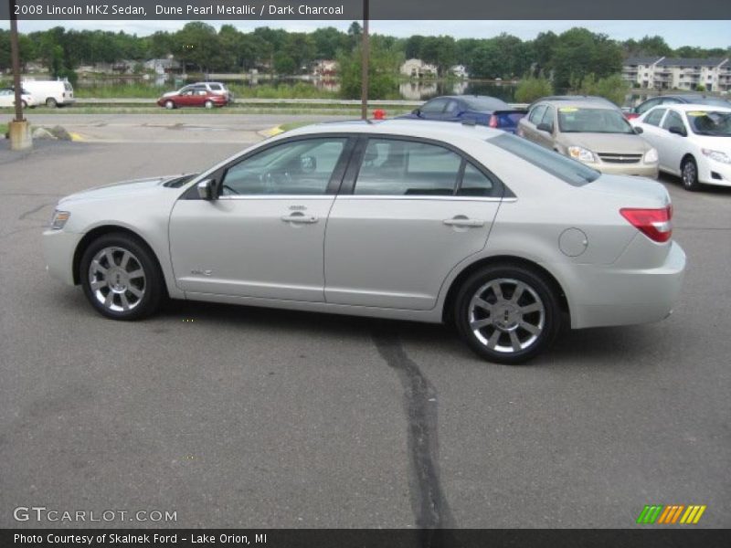 Dune Pearl Metallic / Dark Charcoal 2008 Lincoln MKZ Sedan