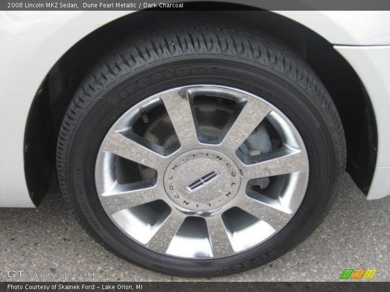 Dune Pearl Metallic / Dark Charcoal 2008 Lincoln MKZ Sedan
