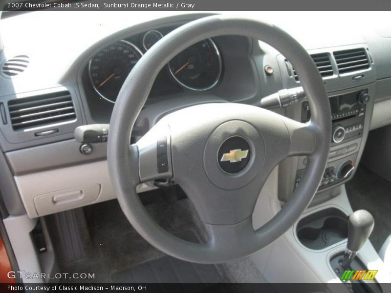 Sunburst Orange Metallic / Gray 2007 Chevrolet Cobalt LS Sedan