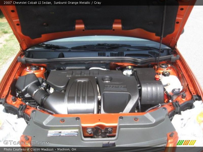 Sunburst Orange Metallic / Gray 2007 Chevrolet Cobalt LS Sedan