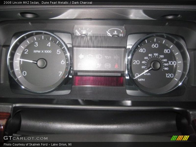 Dune Pearl Metallic / Dark Charcoal 2008 Lincoln MKZ Sedan