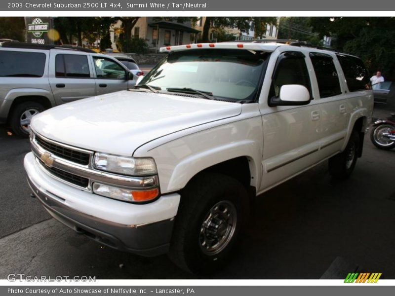 Summit White / Tan/Neutral 2003 Chevrolet Suburban 2500 LT 4x4