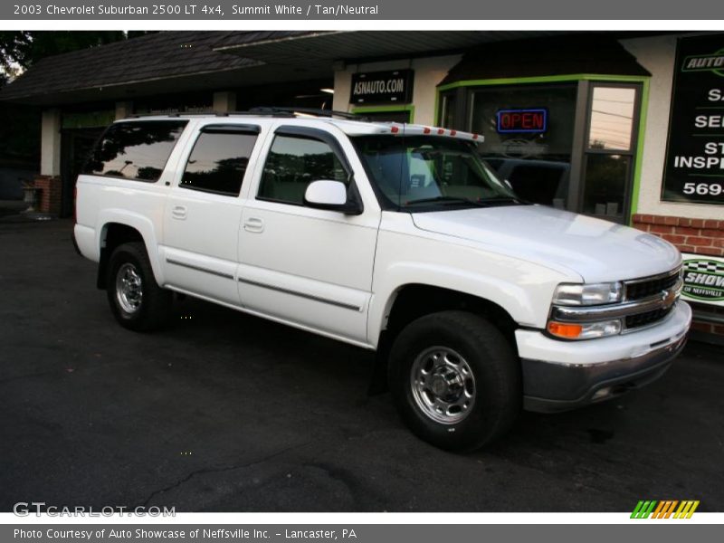 Summit White / Tan/Neutral 2003 Chevrolet Suburban 2500 LT 4x4