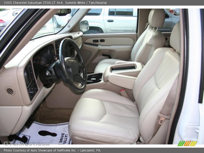 Summit White / Tan/Neutral 2003 Chevrolet Suburban 2500 LT 4x4
