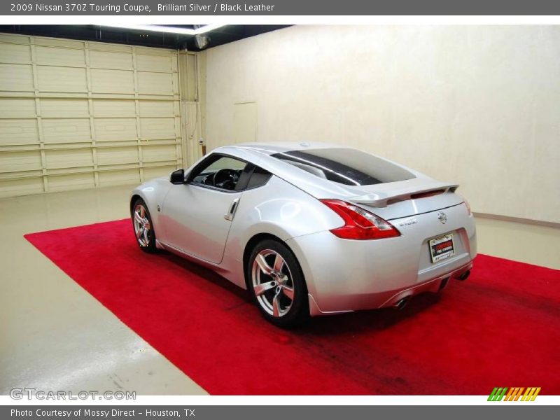 Brilliant Silver / Black Leather 2009 Nissan 370Z Touring Coupe