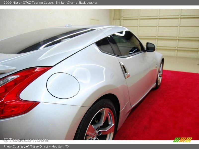 Brilliant Silver / Black Leather 2009 Nissan 370Z Touring Coupe